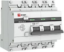 Автомат дифференциального тока АВДТ EKF PROxima АД-32 4п 63А 100мА 4,5кА C тип AC картинка